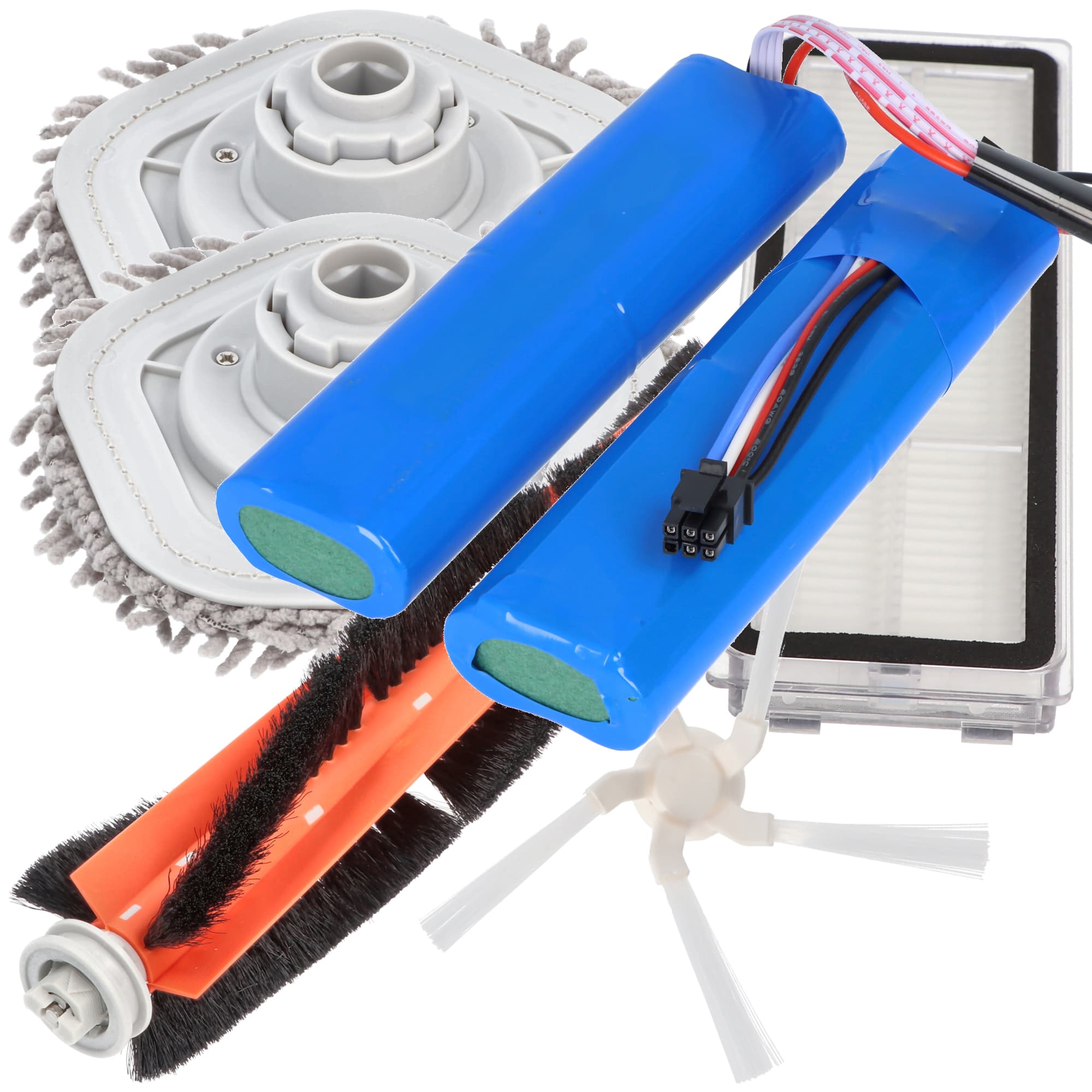 Kit de nettoyage ultra pour Dreame W10, Dreame W10s, Dreame W10 Pro composé d'une batterie, d'une brosse principale, d'une brosse