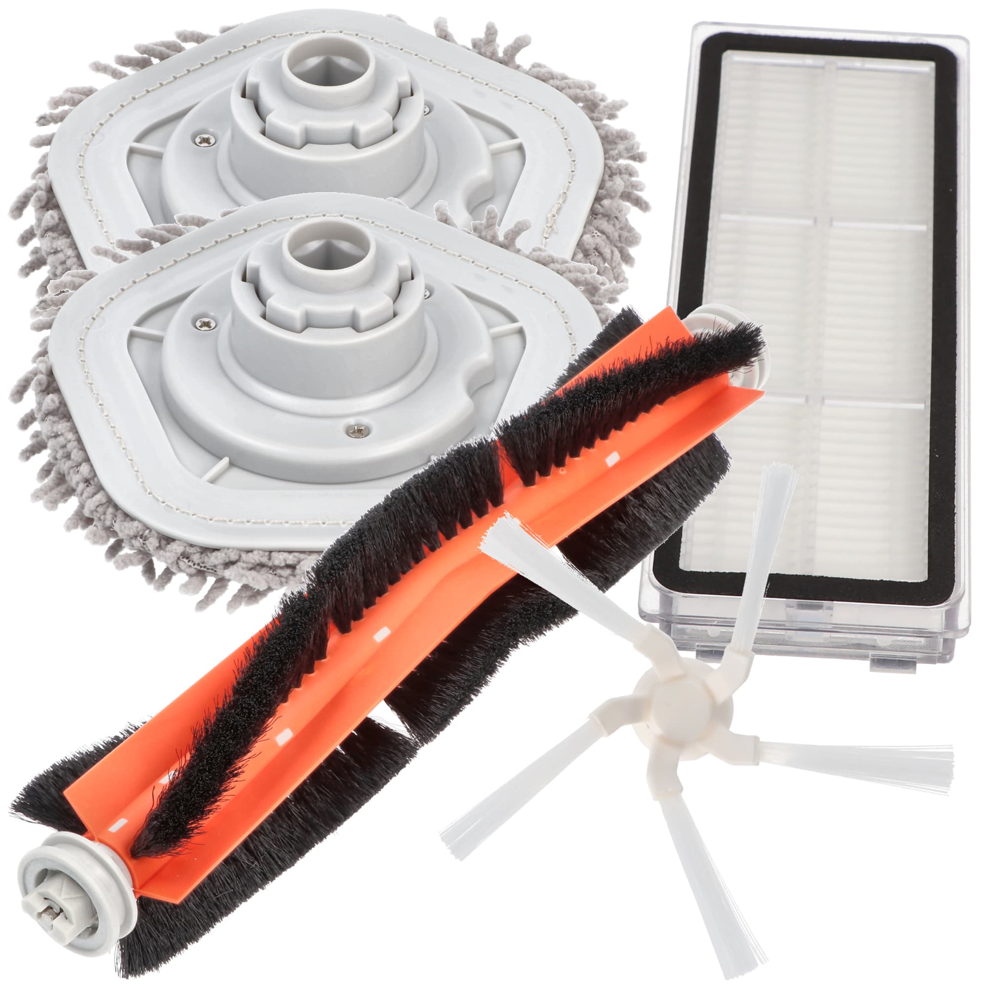 Kit de nettoyage pour Dreame W10, Dreame W10s, Dreame W10 Pro composé d'une brosse principale, d'une brosse latérale, d'un filtre et