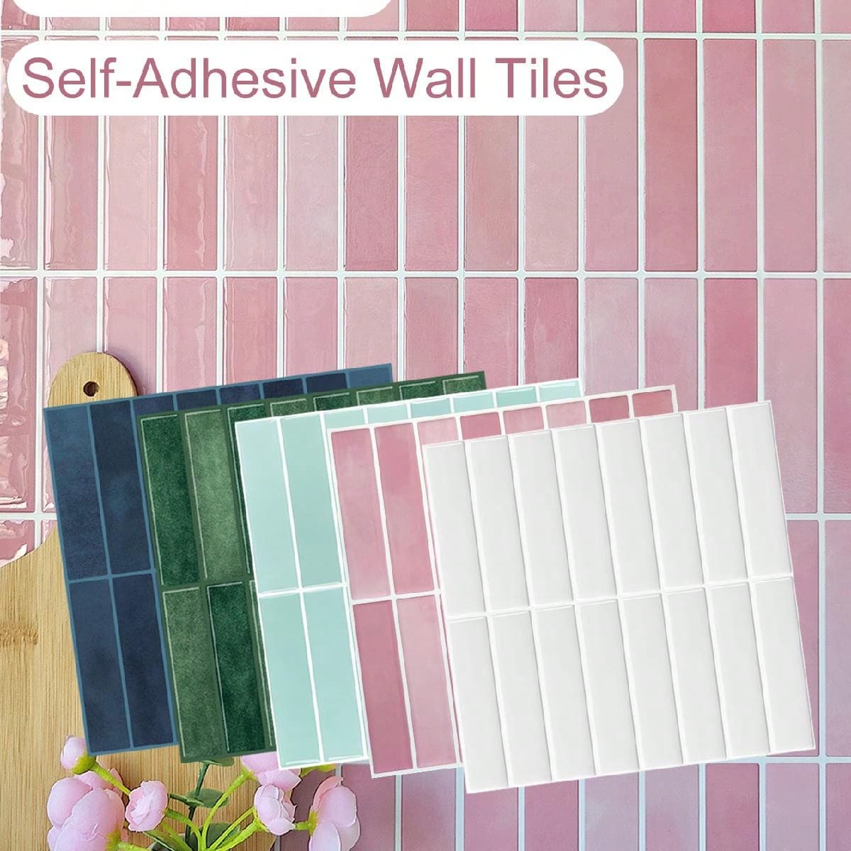 Carrelages autocollants imperméables et anti-huile, Mise à niveau de style sans effort, carrelages muraux tendance et faciles à coller pour dosseret